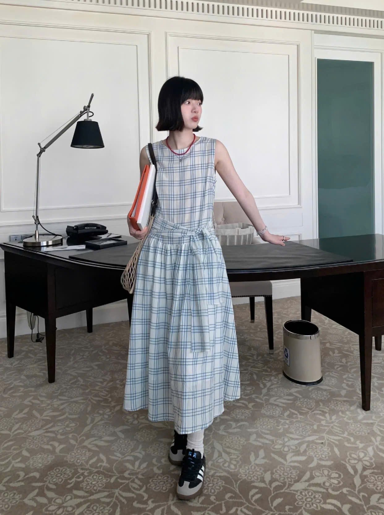 váy kẻ caro