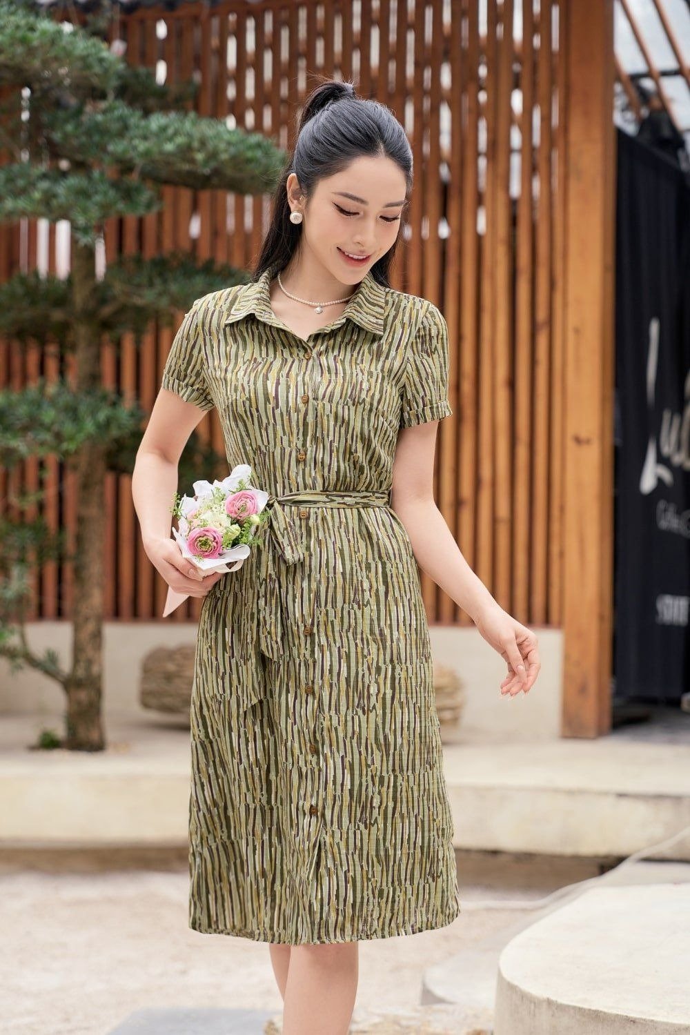 đầm lụa công sở