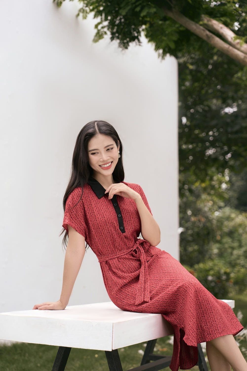 đầm voan suông