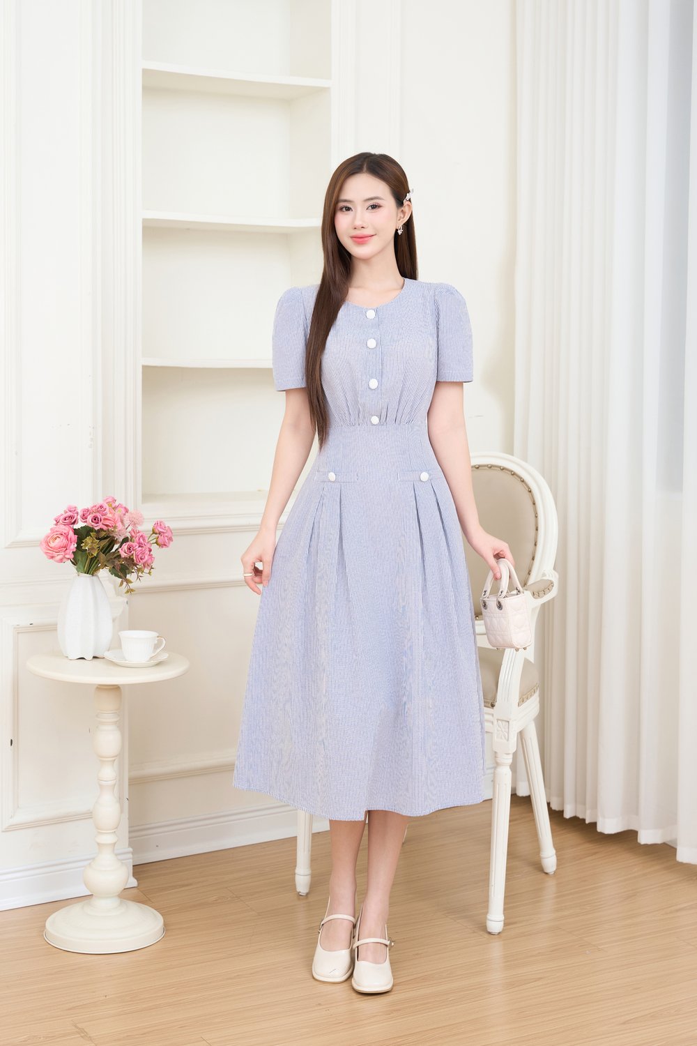 đầm thô kẻ
