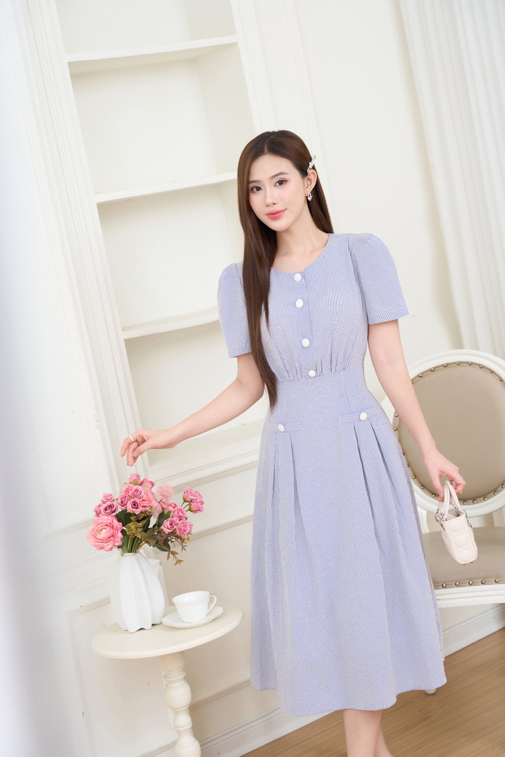 đầm thô kẻ
