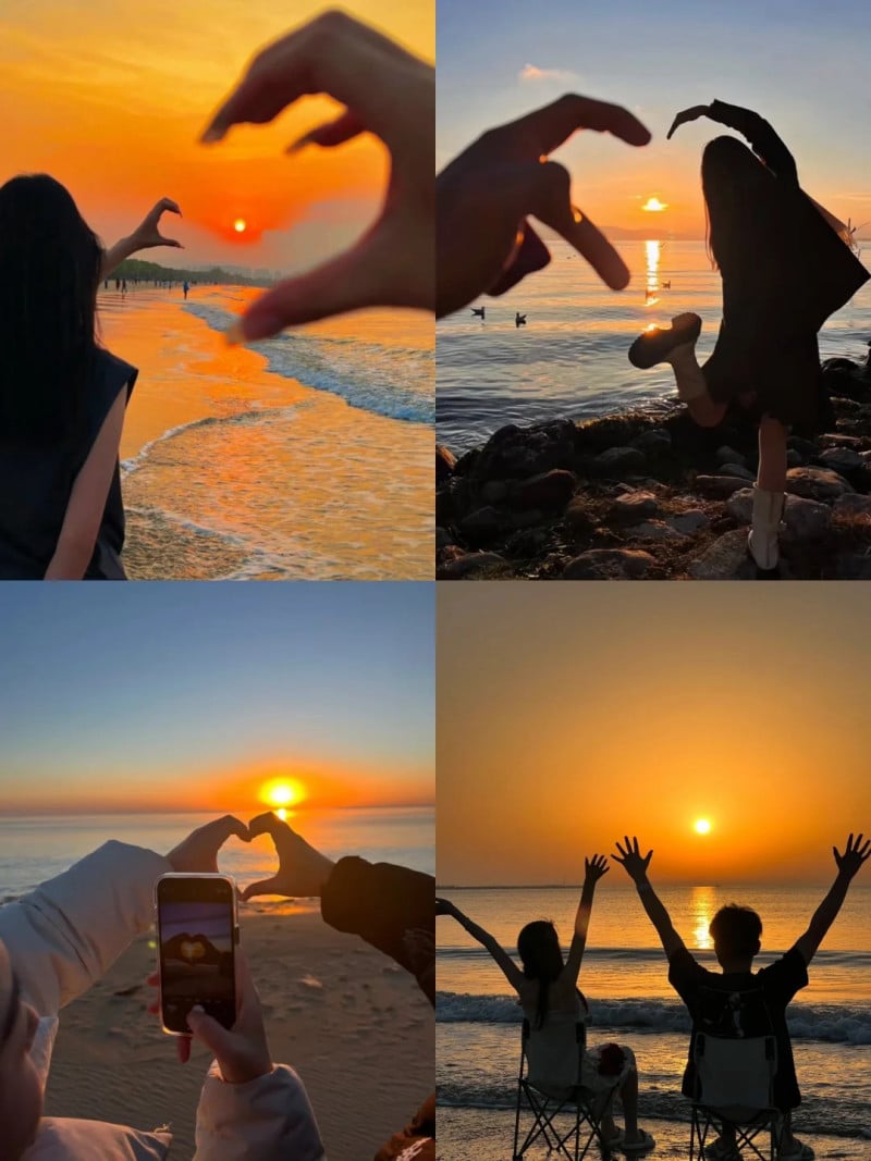 chụp ảnh với người yêu giấu mặt