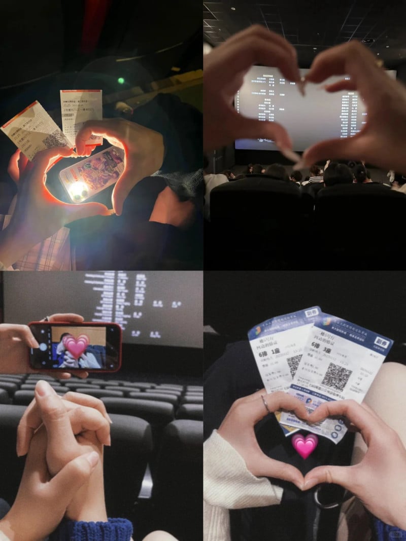 chụp ảnh với người yêu giấu mặt