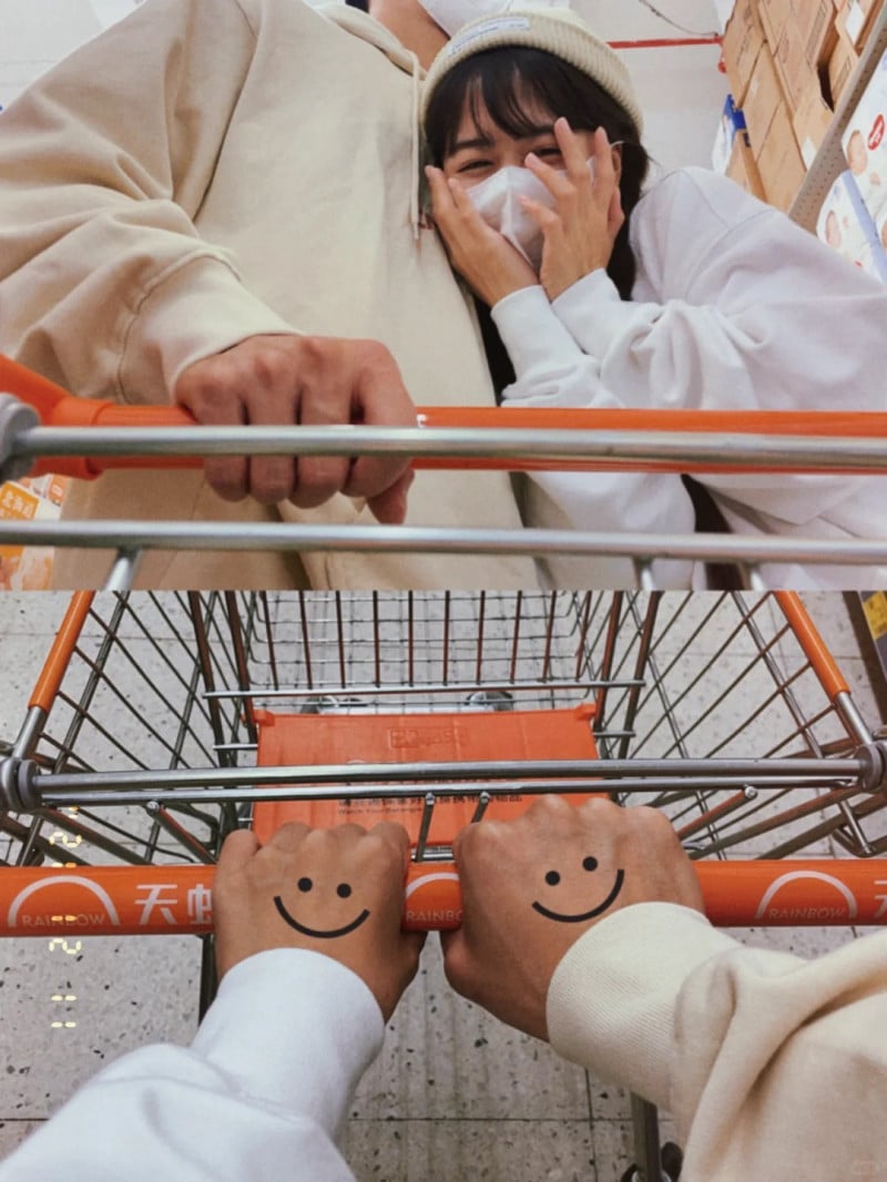 chụp ảnh với người yêu giấu mặt