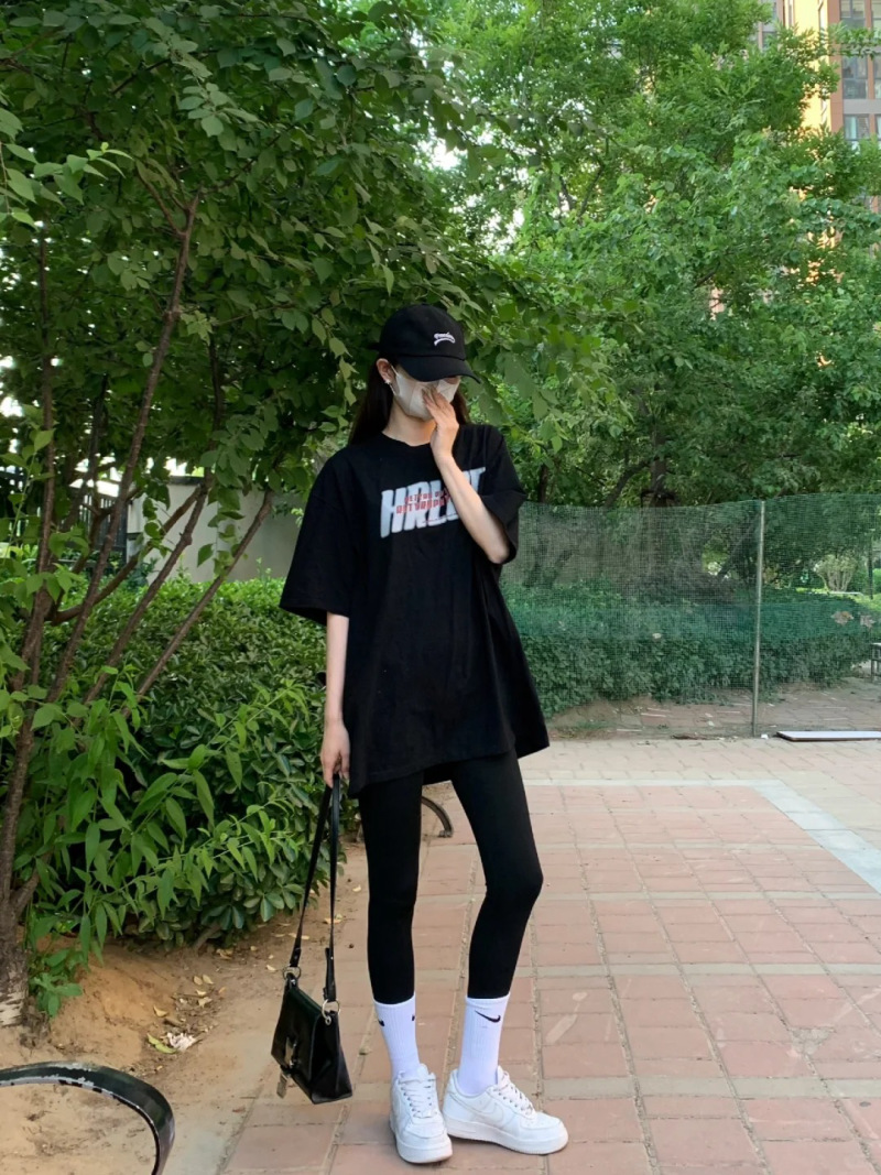 cách phối đồ với quần legging mùa hè