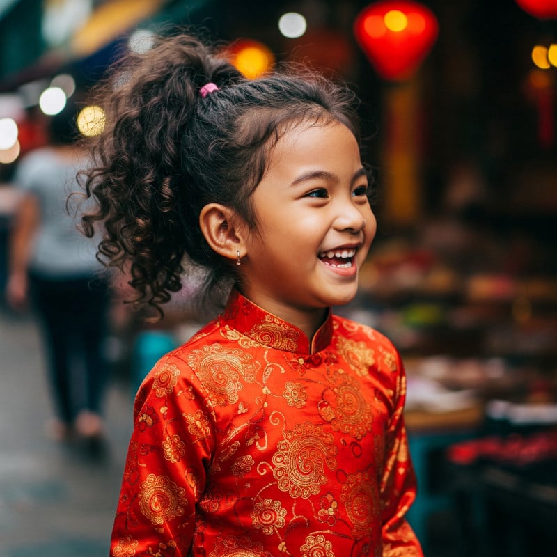 tóc xoăn cho bé gái 10 tuổi