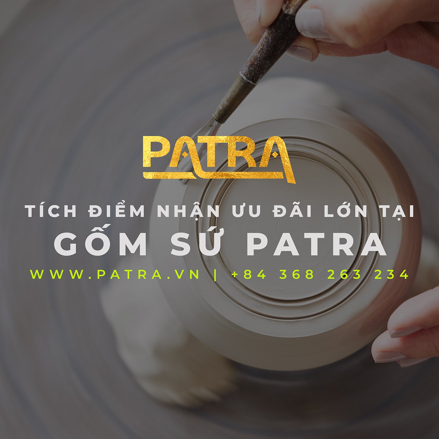 Chương trình thẻ thành viên tại gốm sứ Patra