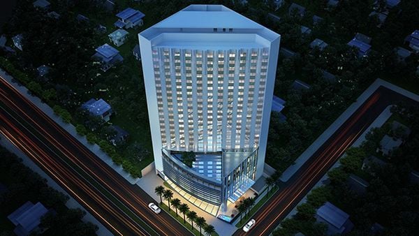 Hồ bơi nằm ở tầng 6 tại khách sạn Malibu Vũng Tàu