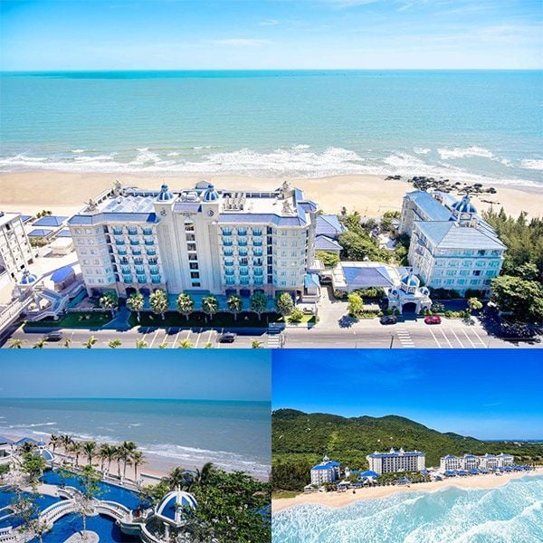 Bãi biển riêng tại resort Lan Rừng Phước Hải