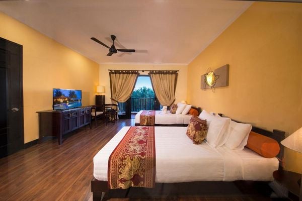 Nội thất bên trong phòng tại Seahorse resort & Spa Phan Thiết nhìn từ trên cao
