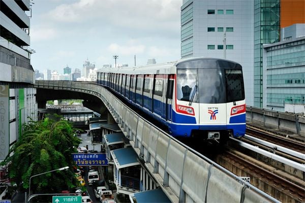 tàu điện ở bankok Thái lan