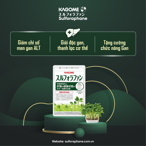 Viên uống bảo vệ gan Sulforaphane Kagome