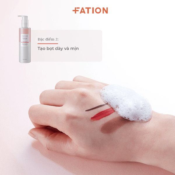 Gel Rửa Mặt Phục Hồi Da FATION NoSCalm Repair Cleansing 200ml ứng dụng hạt micellar siêu nhỏ làm sạch sâu