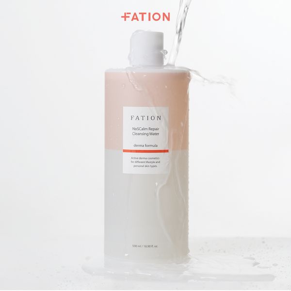 Nước tẩy trang phục hồi Fation Noscalm Repair Cleansing Water 500ml hỗ trợ làm sạch sâu dịu nhẹ