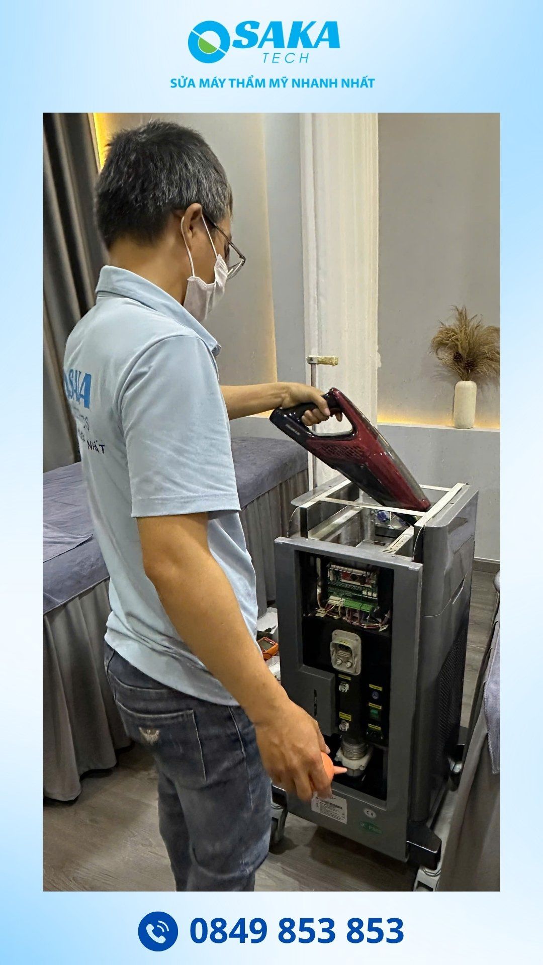 Sửa Máy Triệt Lông LUMI ICE Báo Lỗi Nước