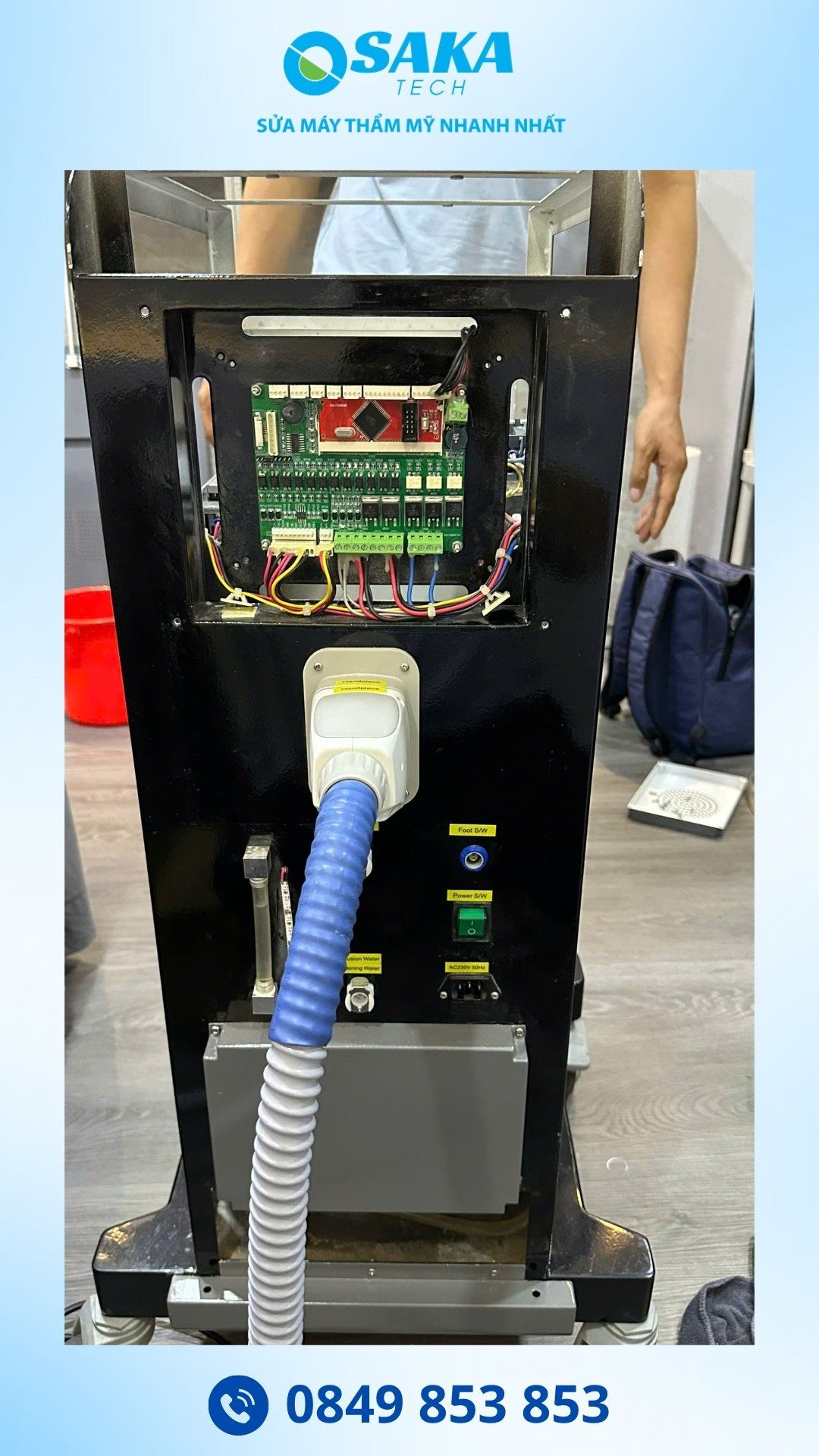 Sửa Máy Triệt Lông LUMI ICE Báo Lỗi Nước