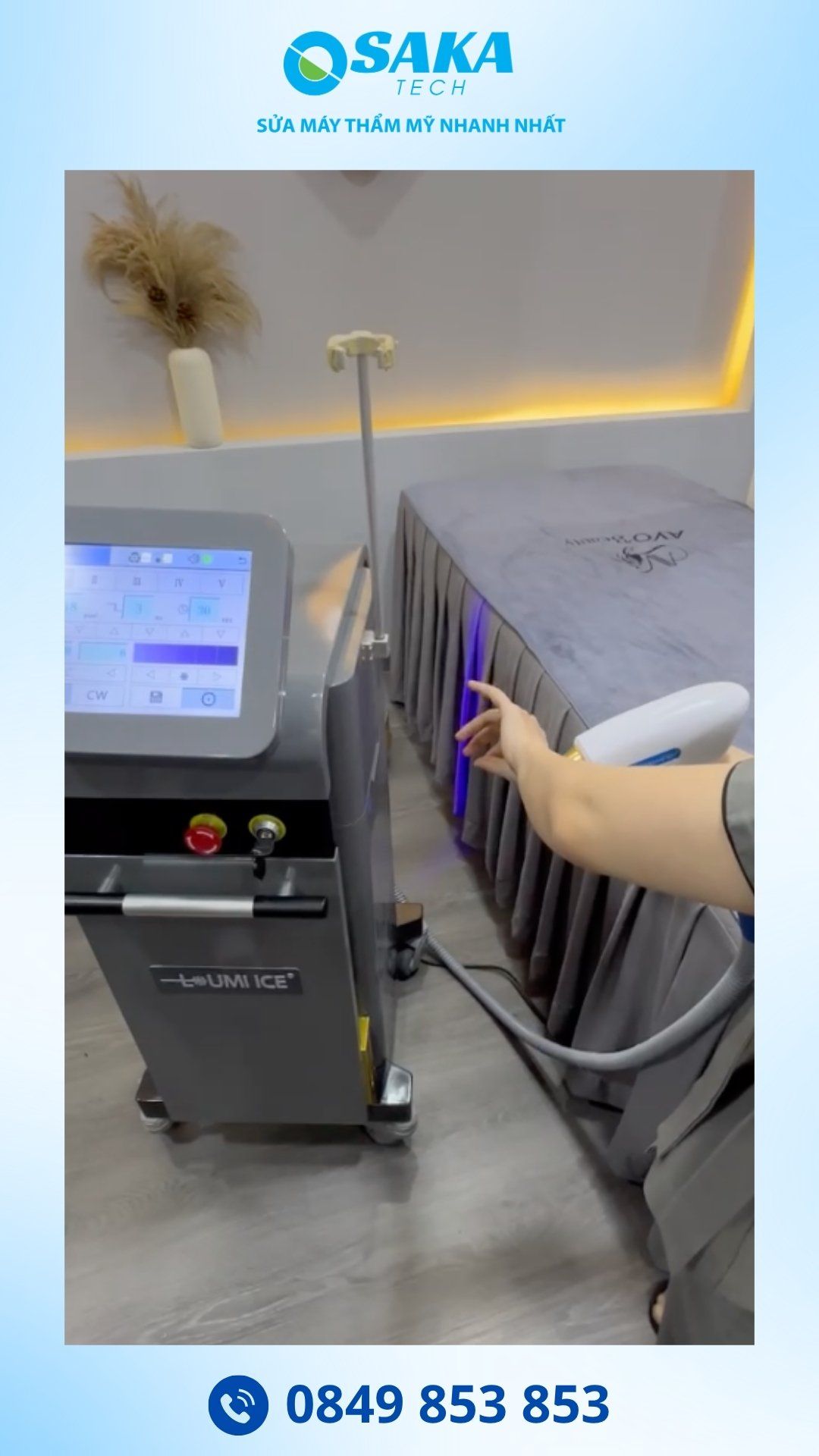 Sửa Máy Triệt Lông LUMI ICE Báo Lỗi Nước