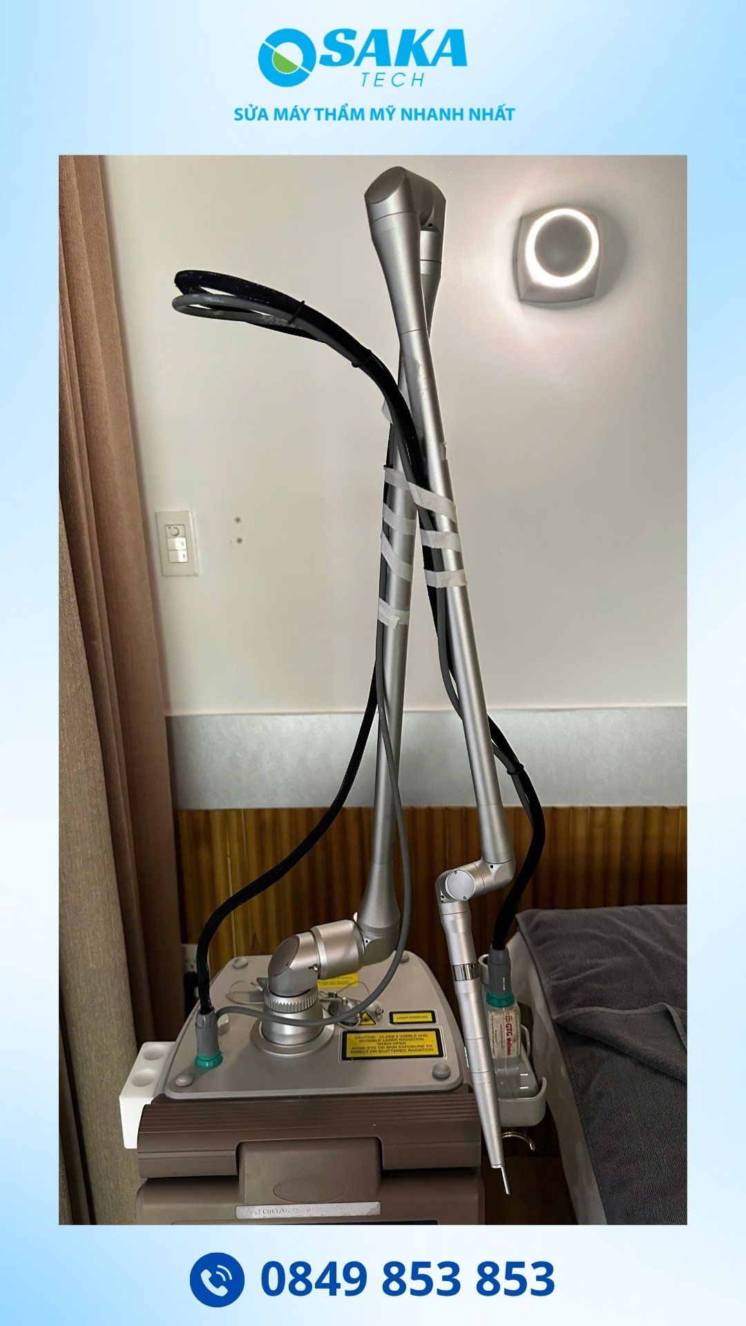 Sửa Máy Laser CO2 Fractional CICU Lỗi Trục Khuỷu Tại Shynh House