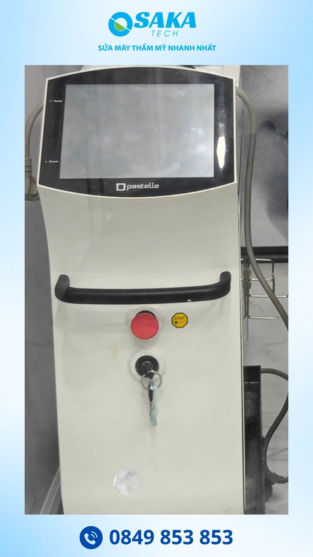 Sửa Máy Laser Q‑Switched ND YAG Pastelle Lỗi Mất Tia Dẫn Đường Tại Cần Thơ