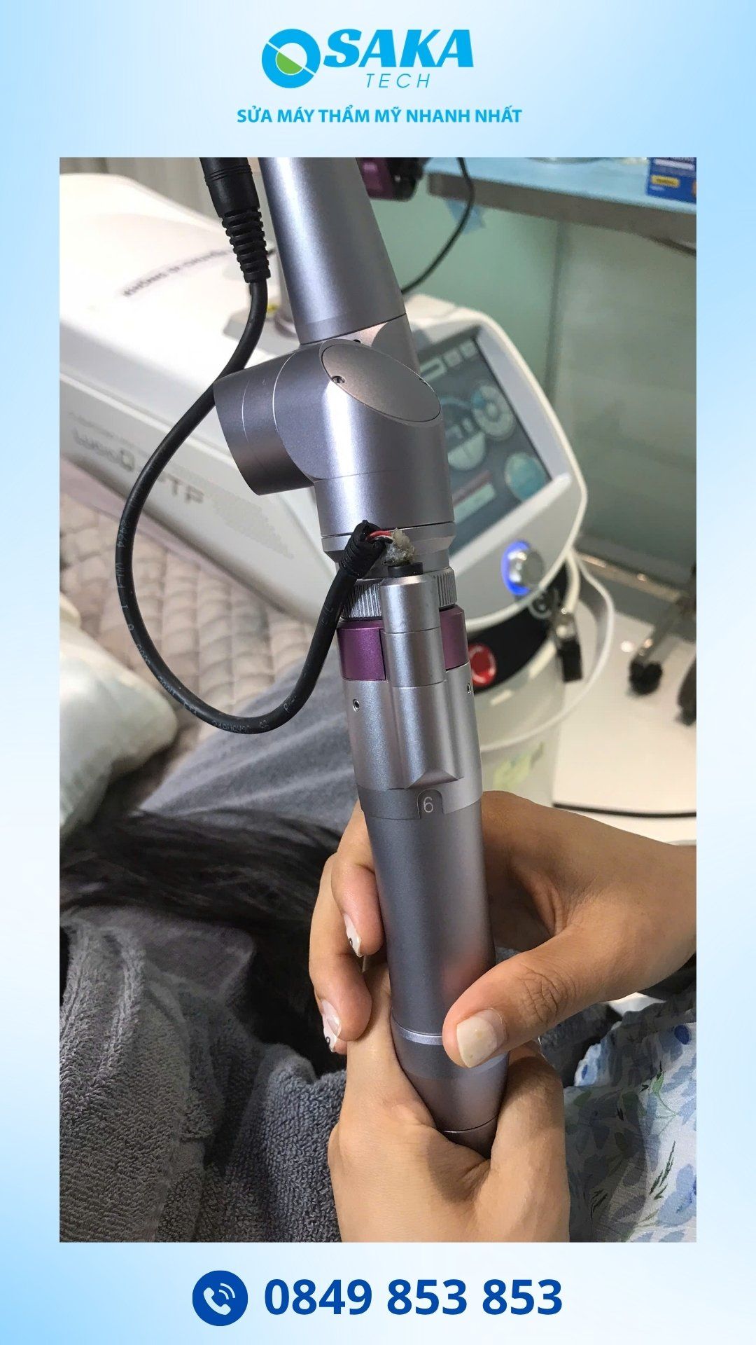 Sửa Máy Laser Q‑Switched ND YAG LUCID Q‑PTP Lỗi Spot Size