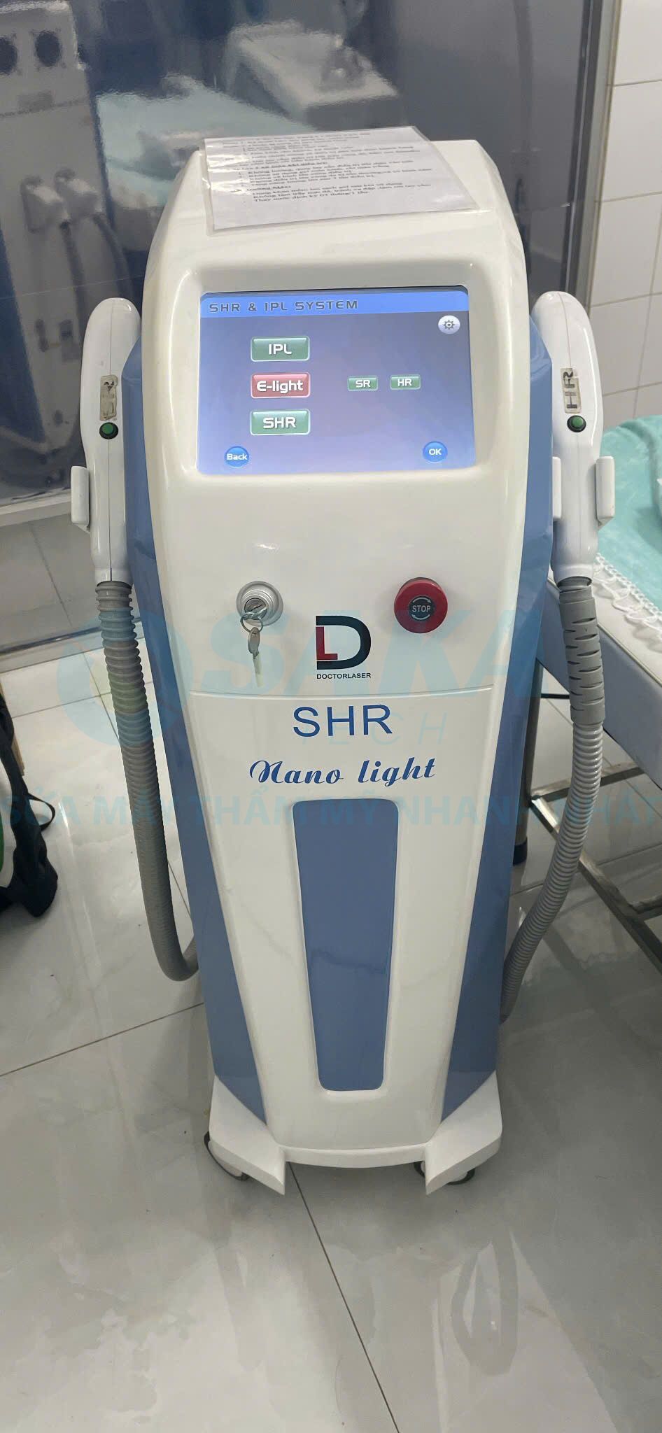 Sửa Máy Triệt Lông SHR Nano Light Báo Lỗi Không Có Nước