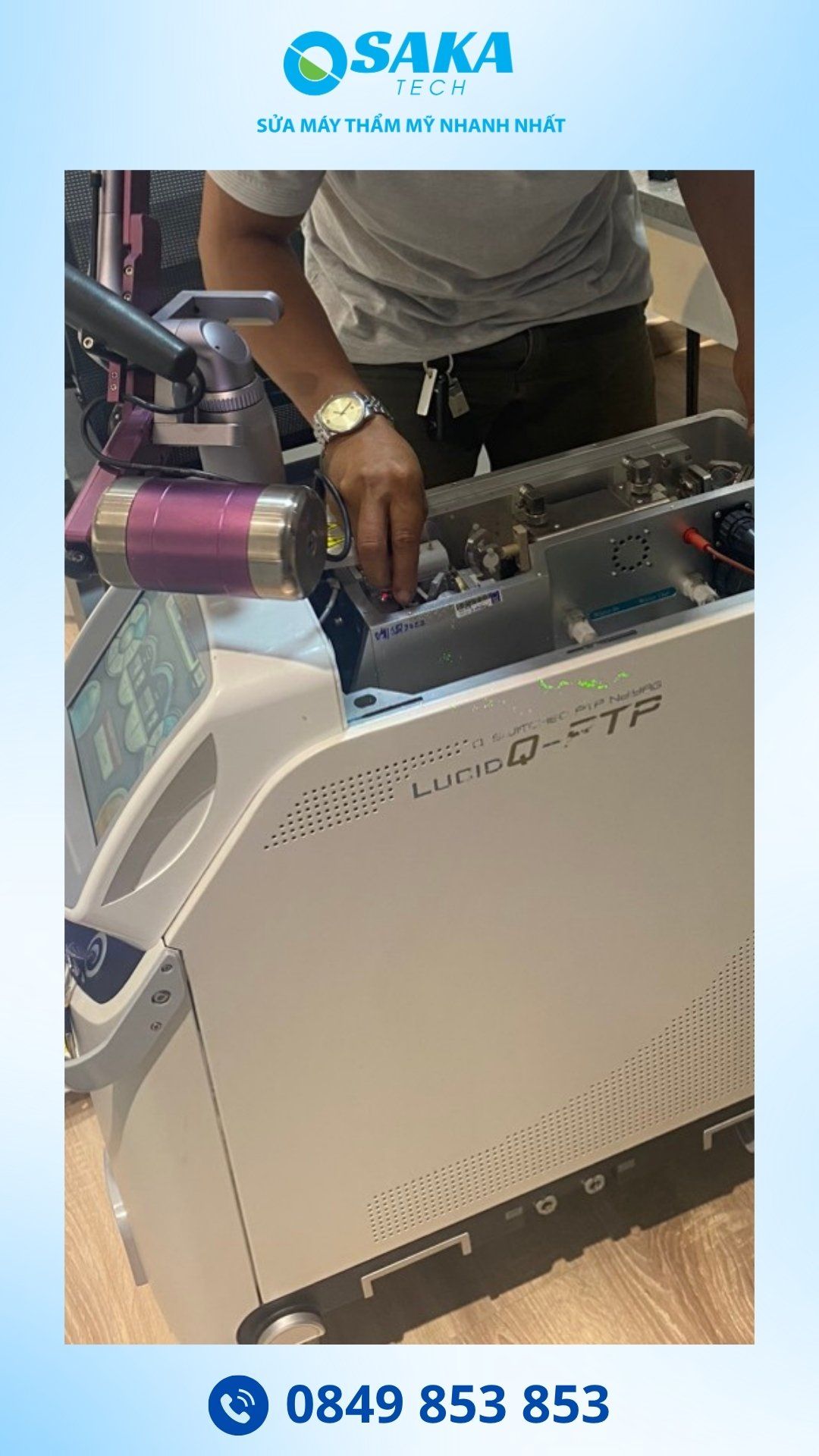 Sửa Máy Laser Q‑Switched ND YAG LUCID Q‑PTP – Lỗi Không Chuyển Bước Sóng