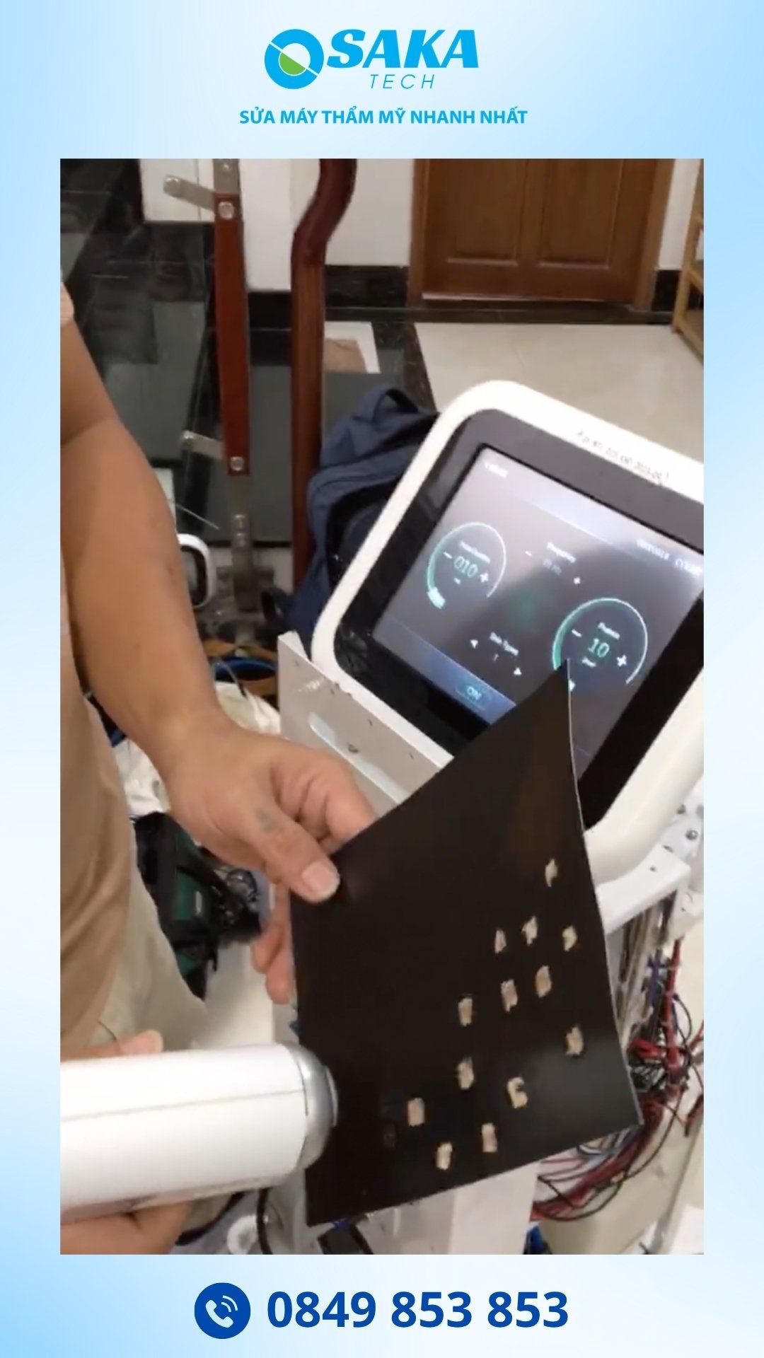 Sửa Máy Triệt Lông Diode Laser Báo Lỗi Nước Tại Viện Thẩm Mỹ LG Clinic