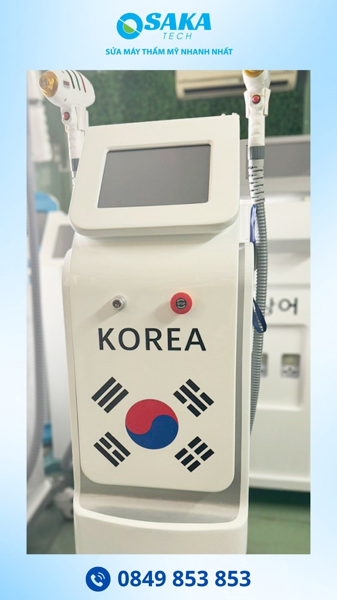 Sửa Máy Triệt Lông Diode Laser BEAUTYPLUS KOREA Báo Lỗi Nước