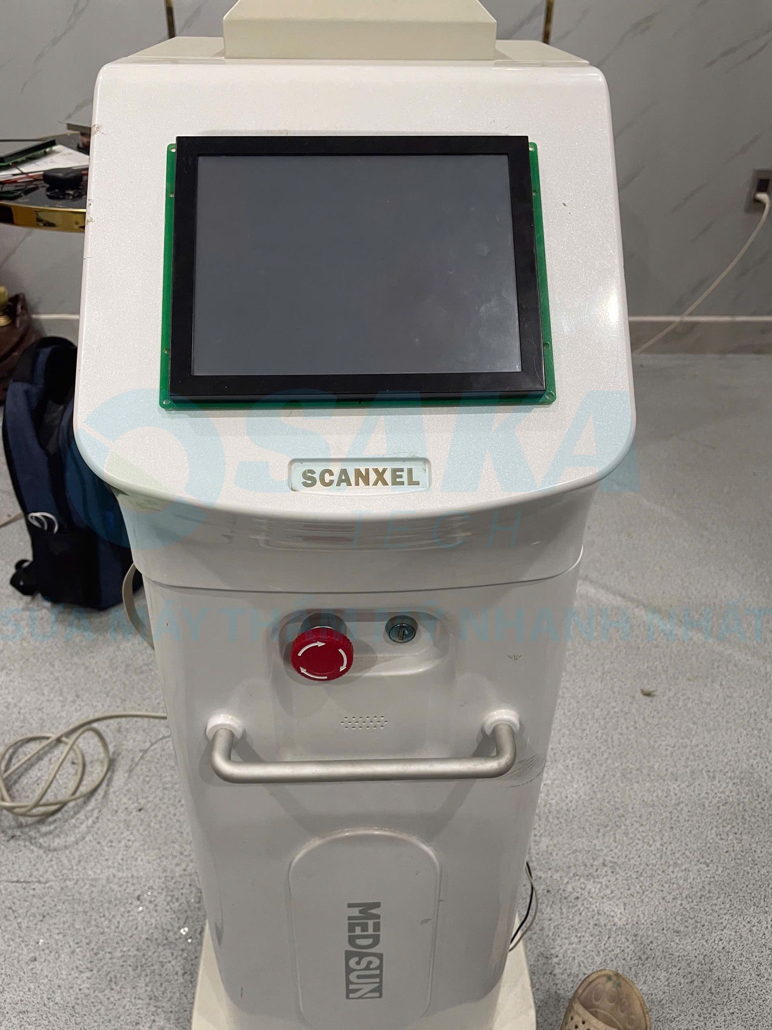 Sửa Máy Laser Fractional Scanxel Không Vào Chương Trình, Năng Lượng Yếu