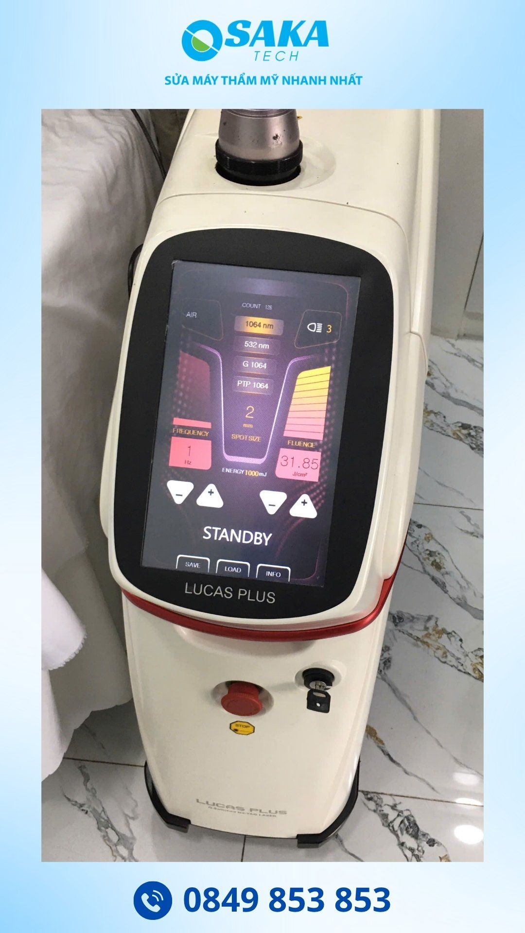 Sửa Máy Laser CO2 Fractional CICU Lỗi Trục Khuỷu Tại Shynh House