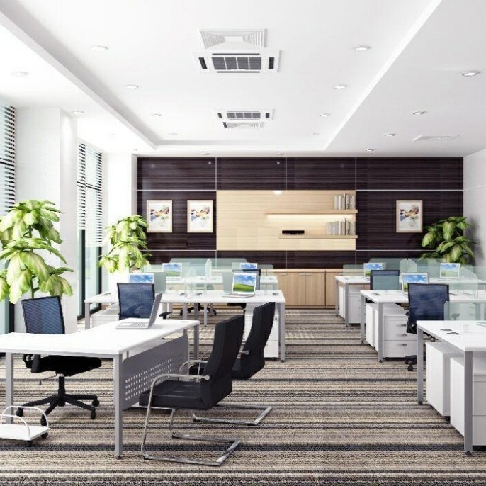 Xu hướng decor trong không gian làm việc năm 2025.
