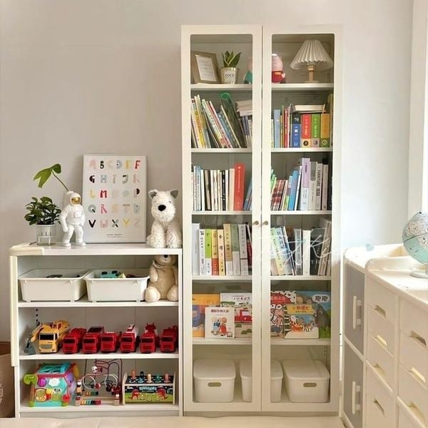 Cách sắp xếp đồ trên kệ tủ một cách khoa học.