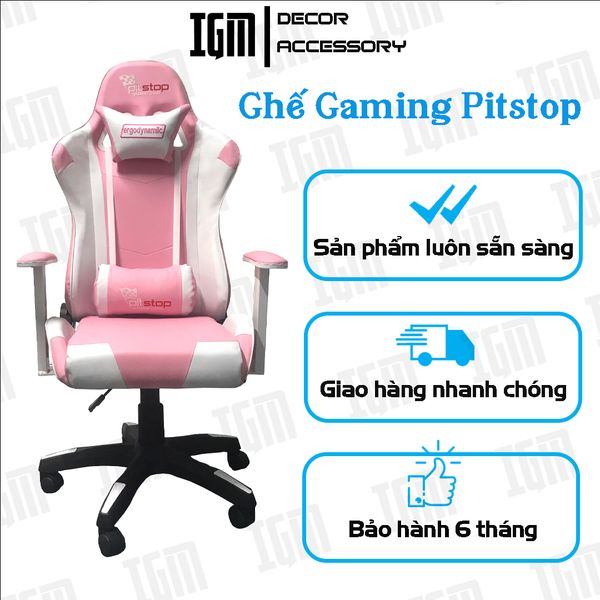 Ghế Gaming Pitstop Tay Bọc Da Xoay 360 Độ Di Chuyển Linh Hoạt Hiện ...