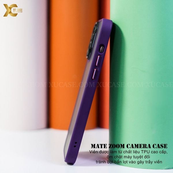 Ốp Matte Camera Zoom cao cấp cho iPhone