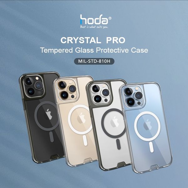 Ốp HODA Crystal Pro Magsafe cao cấp