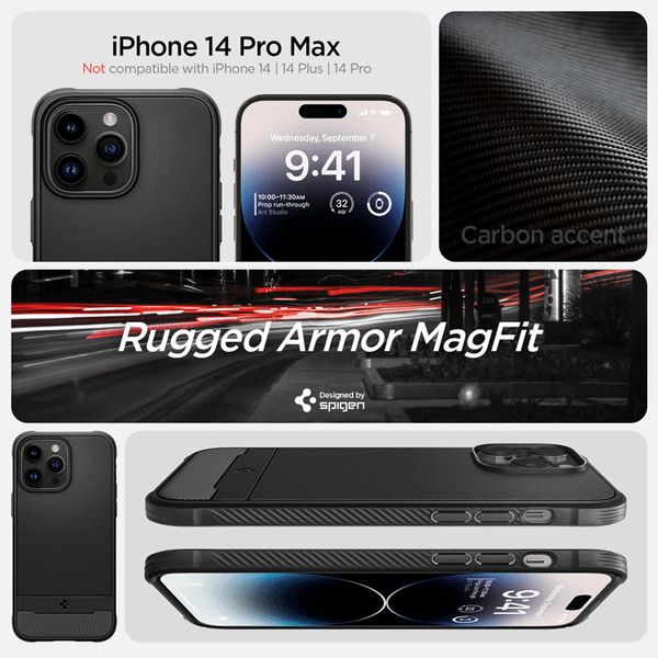 Ốp Spigen Rugged Armor Magfit chính hãng dành cho iPhone