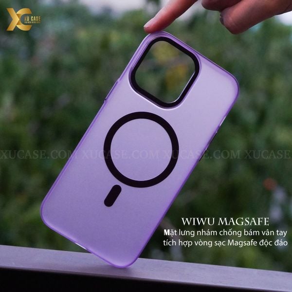 Ốp WiWU Magsafe Ultra Thin Frosted chính hãng cho iPhone