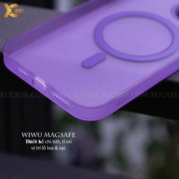 Ốp WiWU Magsafe Ultra Thin Frosted chính hãng cho iPhone