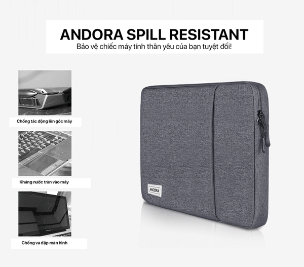 Túi chống sốc Spill Resistant Andora cho máy tính