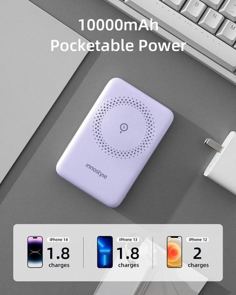 Pin dự phòng Innostyle Power Mag Stand 2in1 10,000 mAh