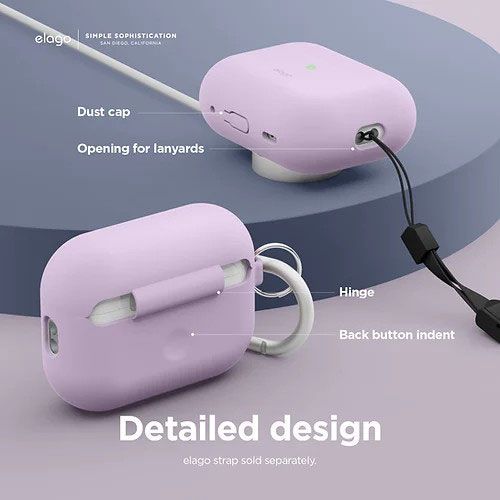 Ốp Airpods Elago Silicone Hang chính hãng cho Airpods Pro 2