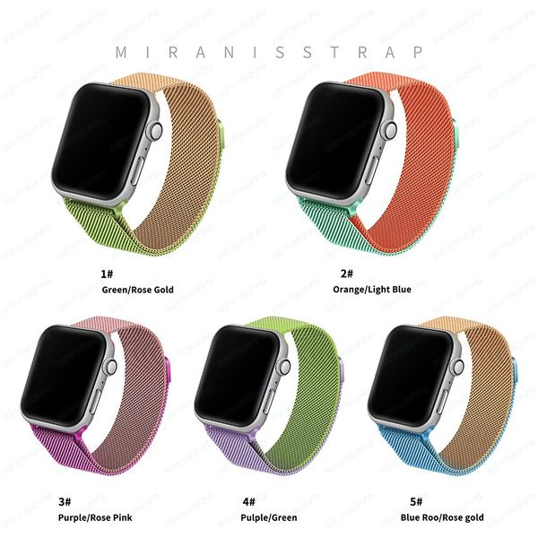 Dây thép Milanese Ombre cao cấp cho Apple Watch