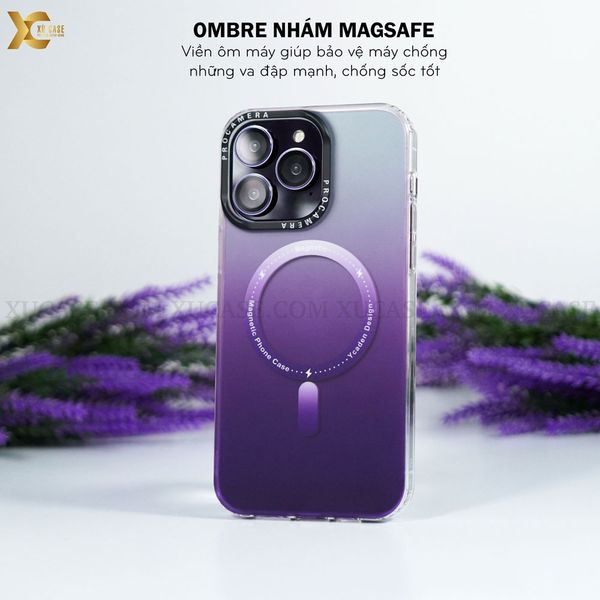 Ốp Ombre Nhám Magsafe cao cấp cho iPhone