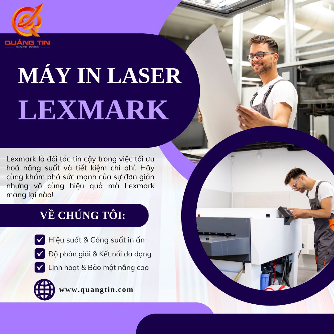 Dòng máy in laser đen trắng Lexmark: Lựa chọn đa dạng cho mọi nhu cầu