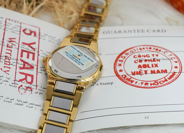 đồng hồ nữ dây đá aolix al-6824l sapphire chính hãng