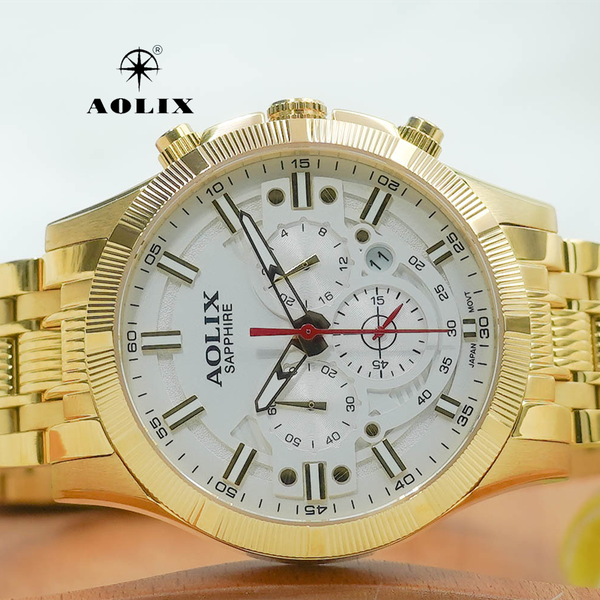 đồng hồ nam chronograph aolix AL-7089G
