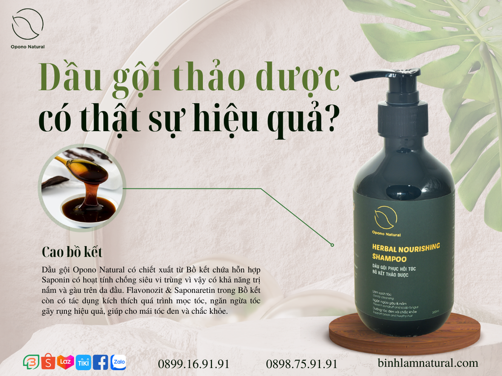 DẦU GỘI THẢO DƯỢC KÍCH MỌC TÓC CÓ THẬT SỰ HIỆU QUẢ?