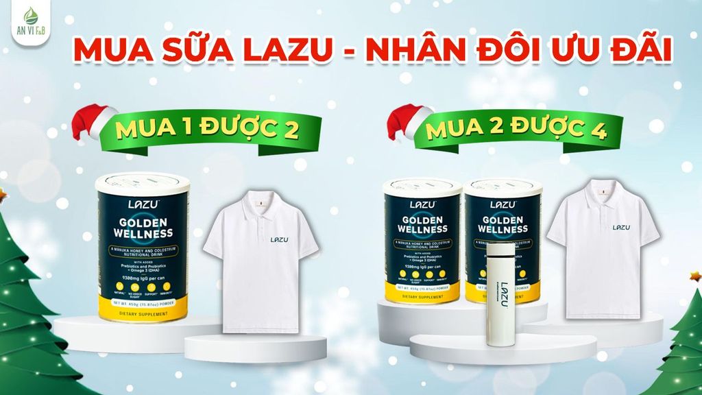 MUA SỮA NON LAZU - NHÂN ĐÔI ƯU ĐÃI CÙNG AN VI F&B