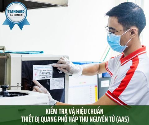 Kiểm tra và hiệu chuẩn thiết bị quang phổ hấp thu nguyên tử (AAS)