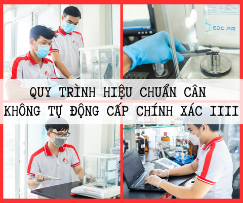 Quy trình hiệu chuẩn cân không tự động cấp chính xác IIII